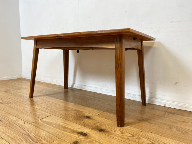 Formschöner ausziehbarer und höhenverstellbarer Mid-Century Multifunktionstisch in Palisander I Salontisch Esstisch Küchentisch Couchtisch Holztisch Vintage 50er 60er I