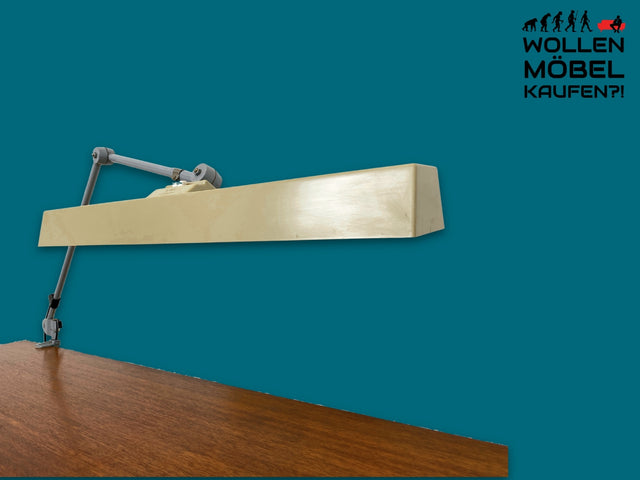 Kultige vollfunktionsfähige DDR Industrie Tischleuchte ILBA mit Gelenkarm I Lampe Leuchte Architektenlampe Schreibtischlampe Arbeitsleuchte Vintage Retro Werkstatt Ostalgie Design I
