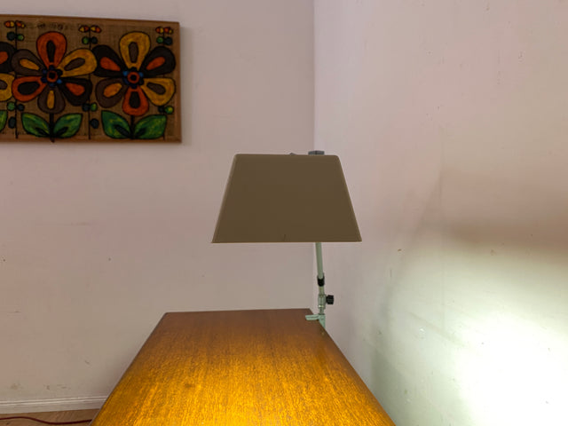 Kultige vollfunktionsfähige DDR Industrie Tischleuchte ILBA mit Gelenkarm I Lampe Leuchte Architektenlampe Schreibtischlampe Arbeitsleuchte Vintage Retro Werkstatt Ostalgie Design I