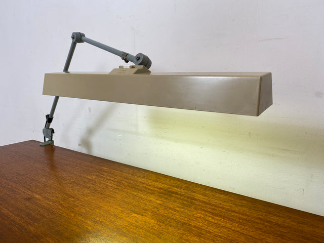 Kultige vollfunktionsfähige DDR Industrie Tischleuchte ILBA mit Gelenkarm I Lampe Leuchte Architektenlampe Schreibtischlampe Arbeitsleuchte Vintage Retro Werkstatt Ostalgie Design I