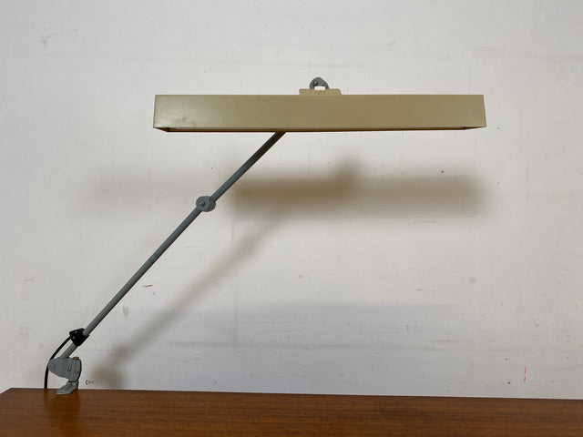 Kultige vollfunktionsfähige DDR Industrie Tischleuchte ILBA mit Gelenkarm I Lampe Leuchte Architektenlampe Schreibtischlampe Arbeitsleuchte Vintage Retro Werkstatt Ostalgie Design I
