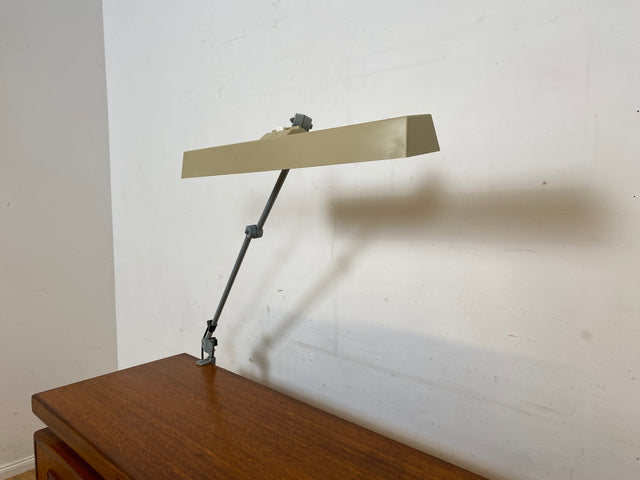 Kultige vollfunktionsfähige DDR Industrie Tischleuchte ILBA mit Gelenkarm I Lampe Leuchte Architektenlampe Schreibtischlampe Arbeitsleuchte Vintage Retro Werkstatt Ostalgie Design I