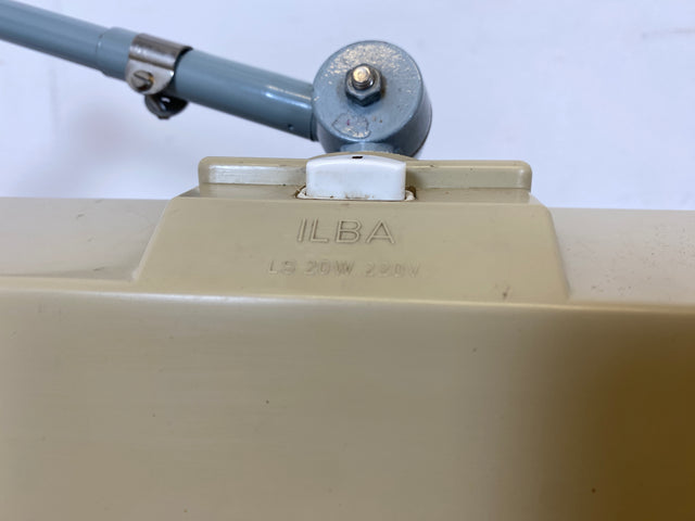 Kultige vollfunktionsfähige DDR Industrie Tischleuchte ILBA mit Gelenkarm I Lampe Leuchte Architektenlampe Schreibtischlampe Arbeitsleuchte Vintage Retro Werkstatt Ostalgie Design I