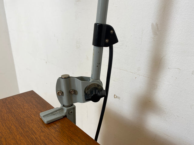 Kultige vollfunktionsfähige DDR Industrie Tischleuchte ILBA mit Gelenkarm I Lampe Leuchte Architektenlampe Schreibtischlampe Arbeitsleuchte Vintage Retro Werkstatt Ostalgie Design I