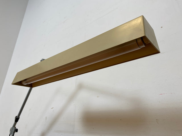 Kultige vollfunktionsfähige DDR Industrie Tischleuchte ILBA mit Gelenkarm I Lampe Leuchte Architektenlampe Schreibtischlampe Arbeitsleuchte Vintage Retro Werkstatt Ostalgie Design I