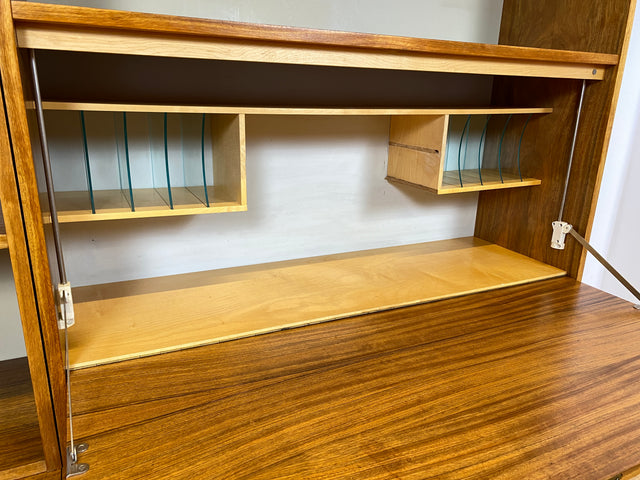 WMK I Kultiges modulares Designer Regalsystem 430 I Joachim Nebelung für VEB Hellerau I I Regal Bücherregal Bücherschrank Regalwand Stringregal Sideboard Sekretär Mid-Century Vintage DDR 60er 70er