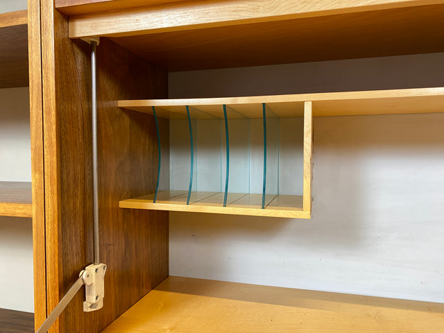 WMK I Kultiges modulares Designer Regalsystem 430 I Joachim Nebelung für VEB Hellerau I I Regal Bücherregal Bücherschrank Regalwand Stringregal Sideboard Sekretär Mid-Century Vintage DDR 60er 70er