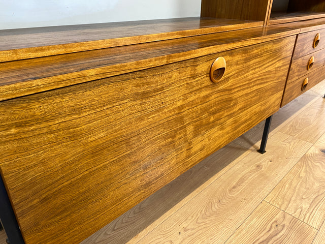 WMK I Kultiges modulares Designer Regalsystem 430 I Joachim Nebelung für VEB Hellerau I I Regal Bücherregal Bücherschrank Regalwand Stringregal Sideboard Sekretär Mid-Century Vintage DDR 60er 70er