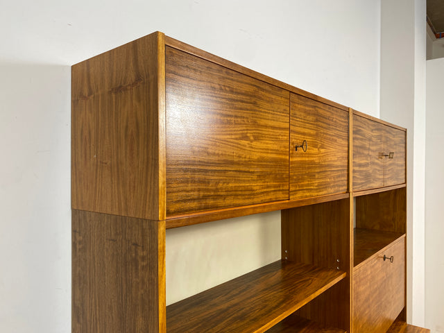 WMK I Kultiges modulares Designer Regalsystem 430 I Joachim Nebelung für VEB Hellerau I I Regal Bücherregal Bücherschrank Regalwand Stringregal Sideboard Sekretär Mid-Century Vintage DDR 60er 70er