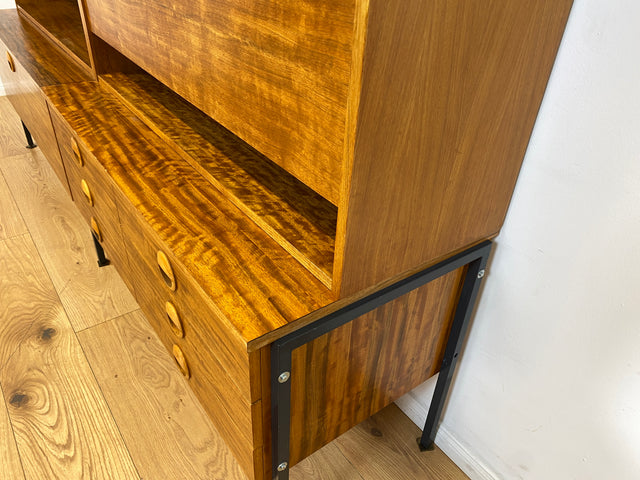 WMK I Kultiges modulares Designer Regalsystem 430 I Joachim Nebelung für VEB Hellerau I I Regal Bücherregal Bücherschrank Regalwand Stringregal Sideboard Sekretär Mid-Century Vintage DDR 60er 70er