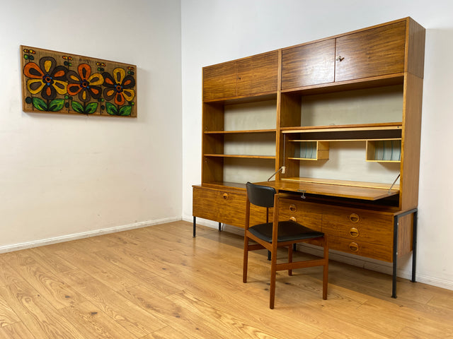 WMK I Kultiges modulares Designer Regalsystem 430 I Joachim Nebelung für VEB Hellerau I I Regal Bücherregal Bücherschrank Regalwand Stringregal Sideboard Sekretär Mid-Century Vintage DDR 60er 70er