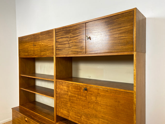 WMK I Kultiges modulares Designer Regalsystem 430 I Joachim Nebelung für VEB Hellerau I I Regal Bücherregal Bücherschrank Regalwand Stringregal Sideboard Sekretär Mid-Century Vintage DDR 60er 70er