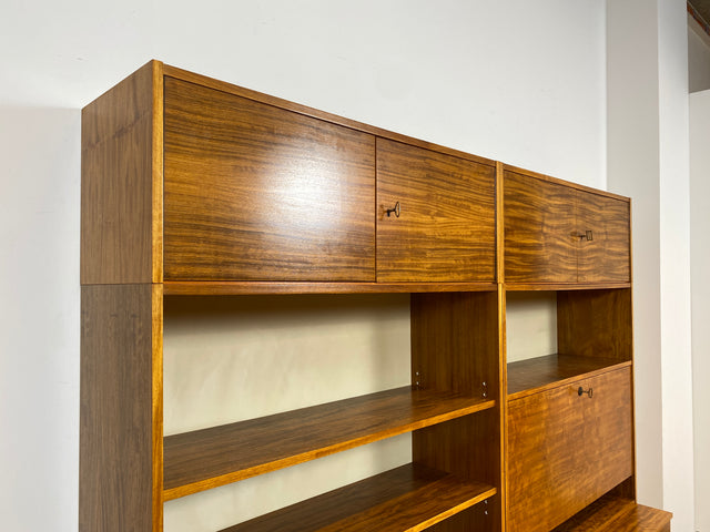 WMK I Kultiges modulares Designer Regalsystem 430 I Joachim Nebelung für VEB Hellerau I I Regal Bücherregal Bücherschrank Regalwand Stringregal Sideboard Sekretär Mid-Century Vintage DDR 60er 70er