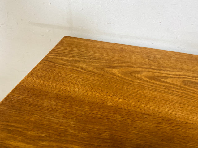 Stilvoller freistehender skandinavischer Schreibtisch in Eiche, mit Schubladen I Writing Desk Arbeitstisch Bürotisch Computertisch Danish Design Modern Vintage 60er 70er I