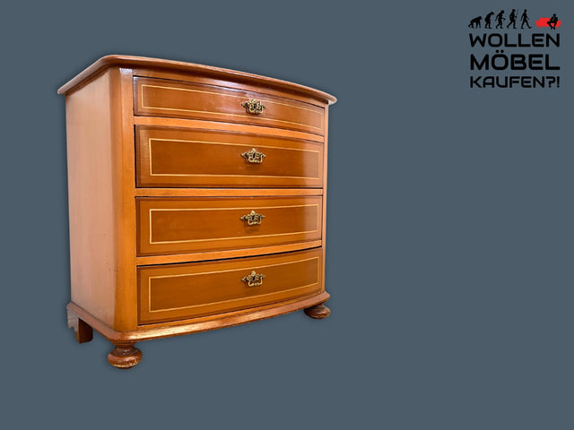 WMK I Formschöne dänische antike Kommode aus vollem Holz mit Schubladen I Schrank Schubladekommode Wäschekommode Wickelkommode Anrichte Sideboard Biedermeier Vintage I