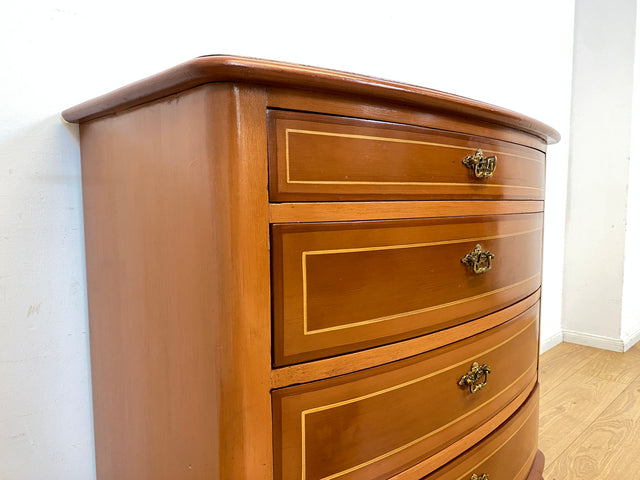 WMK I Formschöne dänische antike Kommode aus vollem Holz mit Schubladen I Schrank Schubladekommode Wäschekommode Wickelkommode Anrichte Sideboard Biedermeier Vintage I