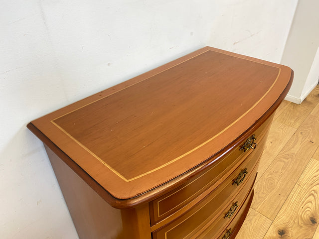 WMK I Formschöne dänische antike Kommode aus vollem Holz mit Schubladen I Schrank Schubladekommode Wäschekommode Wickelkommode Anrichte Sideboard Biedermeier Vintage I