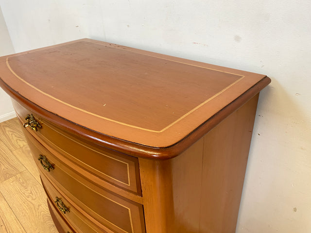 WMK I Formschöne dänische antike Kommode aus vollem Holz mit Schubladen I Schrank Schubladekommode Wäschekommode Wickelkommode Anrichte Sideboard Biedermeier Vintage I