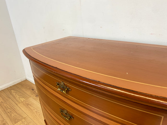 WMK I Formschöne dänische antike Kommode aus vollem Holz mit Schubladen I Schrank Schubladekommode Wäschekommode Wickelkommode Anrichte Sideboard Biedermeier Vintage I