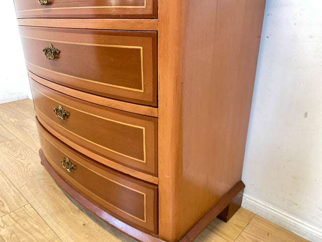 WMK I Formschöne dänische antike Kommode aus vollem Holz mit Schubladen I Schrank Schubladekommode Wäschekommode Wickelkommode Anrichte Sideboard Biedermeier Vintage I