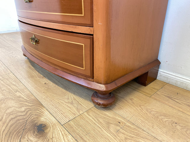 WMK I Formschöne dänische antike Kommode aus vollem Holz mit Schubladen I Schrank Schubladekommode Wäschekommode Wickelkommode Anrichte Sideboard Biedermeier Vintage I