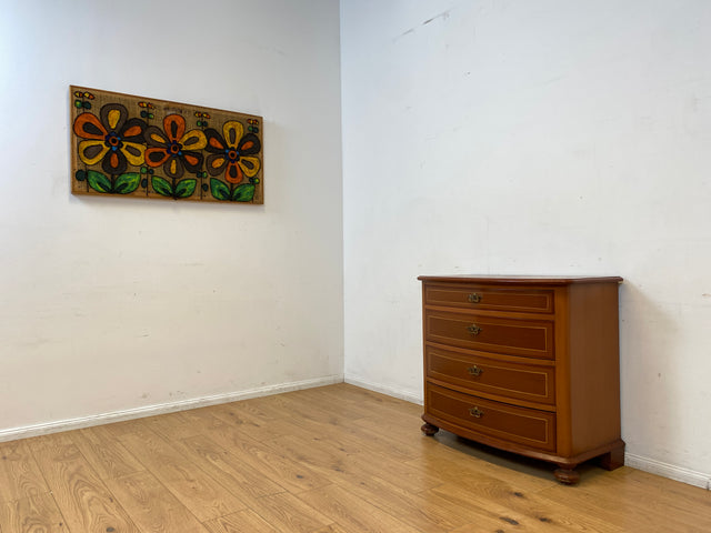 WMK I Formschöne dänische antike Kommode aus vollem Holz mit Schubladen I Schrank Schubladekommode Wäschekommode Wickelkommode Anrichte Sideboard Biedermeier Vintage I