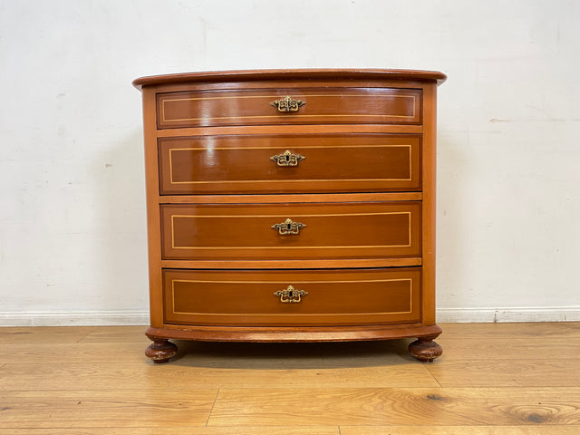 WMK I Formschöne dänische antike Kommode aus vollem Holz mit Schubladen I Schrank Schubladekommode Wäschekommode Wickelkommode Anrichte Sideboard Biedermeier Vintage I