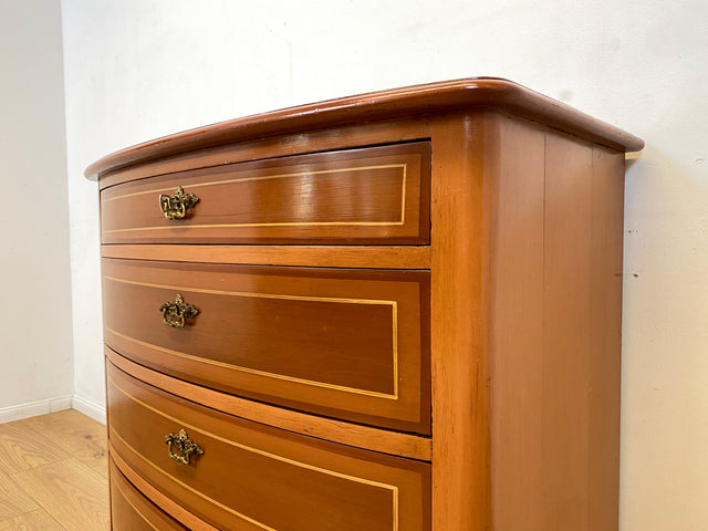 WMK I Formschöne dänische antike Kommode aus vollem Holz mit Schubladen I Schrank Schubladekommode Wäschekommode Wickelkommode Anrichte Sideboard Biedermeier Vintage I