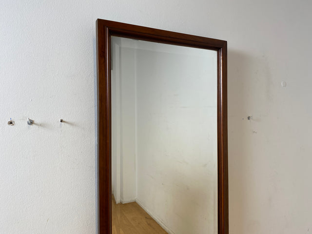 WMK I Eleganter & gut erhaltener großer 30er Jahre Art Deco Wandspiegel mit Holzrahmen & Ablage I Spiegel Ganzkörperspiegel Mirror Garderobe Flurgarderobe Antik Mid-Century Vintage Berlin Bayern NRW