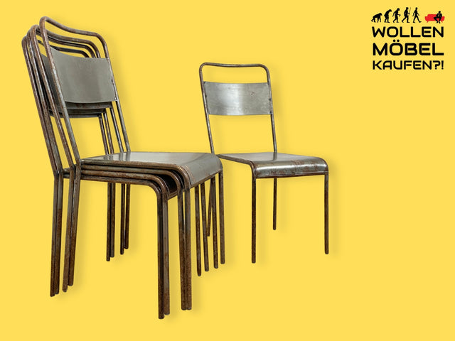 Industrial Design at its best! I 1/5 Einzigartiger handgefertigter und stapelbarer Metallstuhl I Stapelstuhl Stuhl Chair Küchenstuhl Balkonstuhl Esszimmerstühle Industriedesign Vintage I