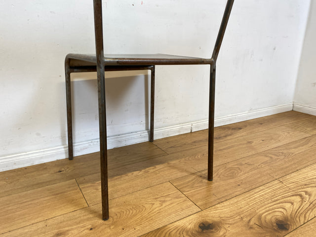 Industrial Design at its best! I 1/5 Einzigartiger handgefertigter und stapelbarer Metallstuhl I Stapelstuhl Stuhl Chair Küchenstuhl Balkonstuhl Esszimmerstühle Industriedesign Vintage I