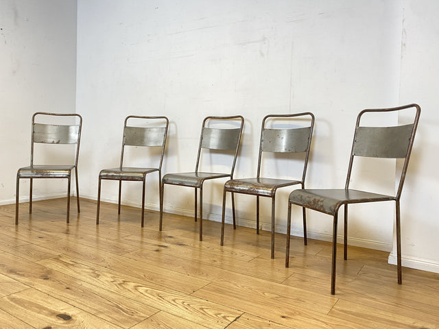 Industrial Design at its best! I 1/5 Einzigartiger handgefertigter und stapelbarer Metallstuhl I Stapelstuhl Stuhl Chair Küchenstuhl Balkonstuhl Esszimmerstühle Industriedesign Vintage I