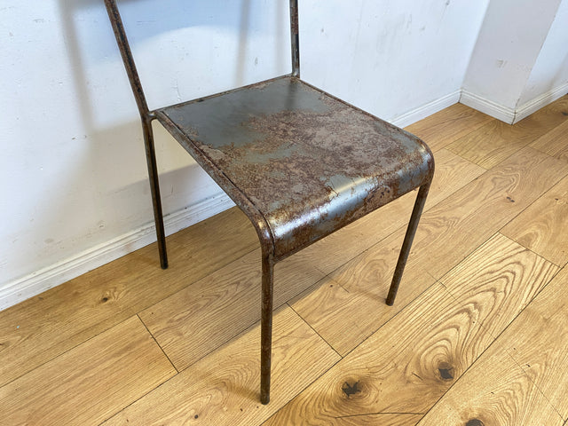 Industrial Design at its best! I 1/5 Einzigartiger handgefertigter und stapelbarer Metallstuhl I Stapelstuhl Stuhl Chair Küchenstuhl Balkonstuhl Esszimmerstühle Industriedesign Vintage I