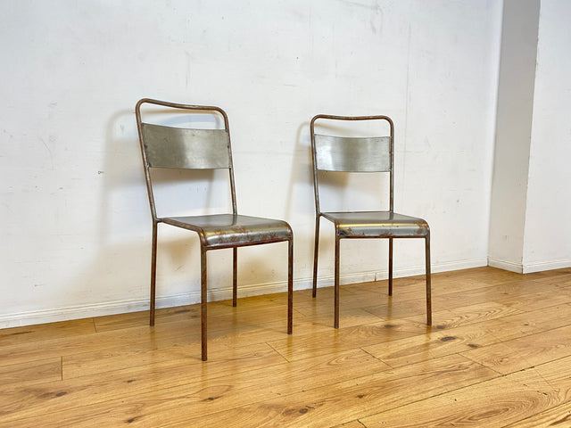 Industrial Design at its best! I 1/5 Einzigartiger handgefertigter und stapelbarer Metallstuhl I Stapelstuhl Stuhl Chair Küchenstuhl Balkonstuhl Esszimmerstühle Industriedesign Vintage I