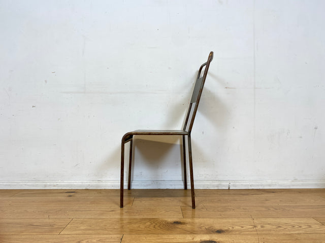 Industrial Design at its best! I 1/5 Einzigartiger handgefertigter und stapelbarer Metallstuhl I Stapelstuhl Stuhl Chair Küchenstuhl Balkonstuhl Esszimmerstühle Industriedesign Vintage I