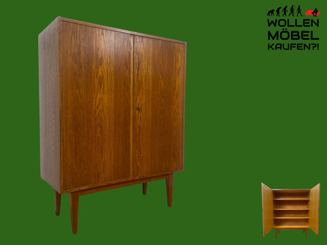 Kultiger Mid-Century Wäscheschrank Typ 602/B von Franz Ehrlich für VEB Hellerau aus 1963 in Eiche