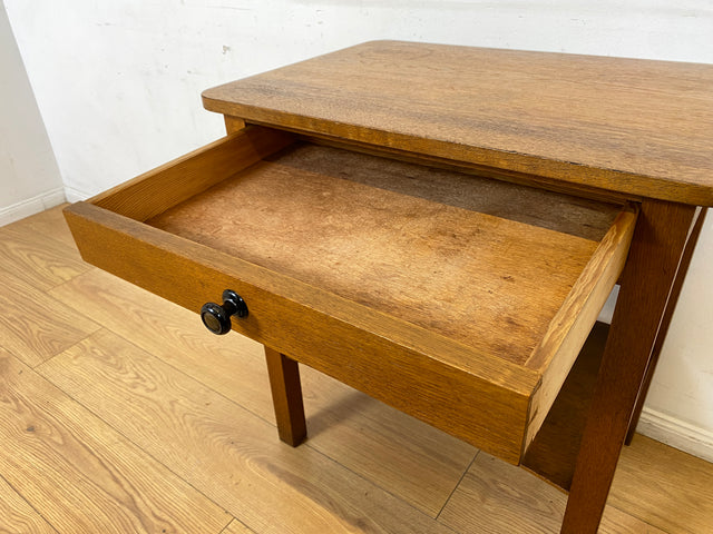 Sehr schöne kleine 30er Jahre Art Deco Kommode mit Schublade I Vollholz in Eiche