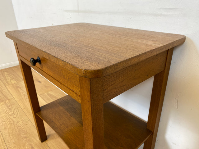 Sehr schöne kleine 30er Jahre Art Deco Kommode mit Schublade I Vollholz in Eiche