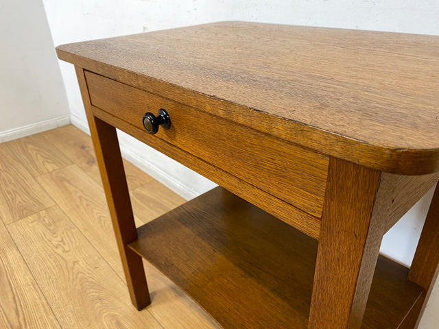 Sehr schöne kleine 30er Jahre Art Deco Kommode mit Schublade I Vollholz in Eiche