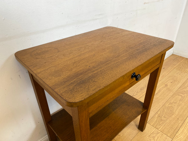 Sehr schöne kleine 30er Jahre Art Deco Kommode mit Schublade I Vollholz in Eiche