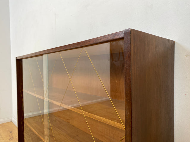 WMK I Schöne Mid-Century Vitrine mit Einlegeböden