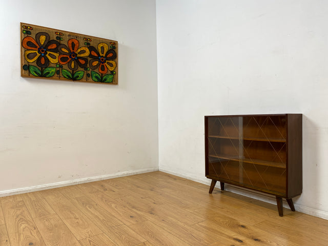 WMK I Schöne Mid-Century Vitrine mit Einlegeböden