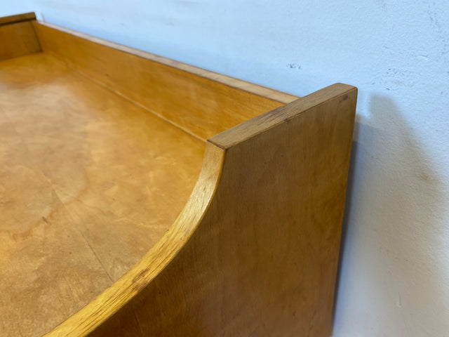 Hübscher kleiner Mid-Century Schminktisch / Schreibtisch mit Schubladen & Messinggriffen I Frisiertisch Schminkkommode Frisierkommode Kinderschreibtisch Vintage 60er DDR I
