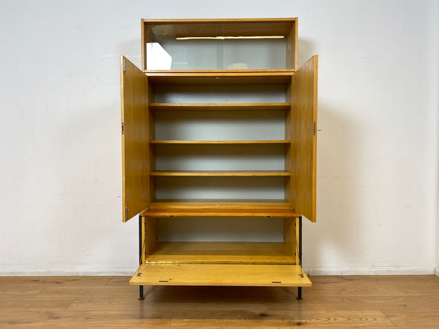 Hochwertiges modulares Designer Regalsystem 430 in Sen Esche I Joachim Nebelung für VEB Hellerau I Highboard Schrank Bücherschrank Sideboard Mid-Century Vintage DDR 60er 70er I