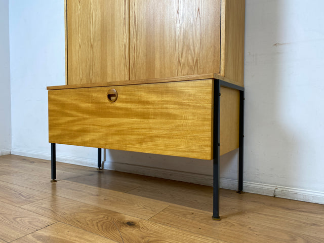 Hochwertiges modulares Designer Regalsystem 430 in Sen Esche I Joachim Nebelung für VEB Hellerau I Highboard Schrank Bücherschrank Sideboard Mid-Century Vintage DDR 60er 70er I