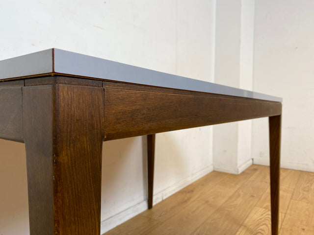 Stilvoller und sehr gut erhaltener Mid-Century Esstisch mit pflegeleichter Resopal Tischplatte I Tisch Esszimmertisch Küchentisch Kitchen Dining Table Vintage Retro 60er 70er I