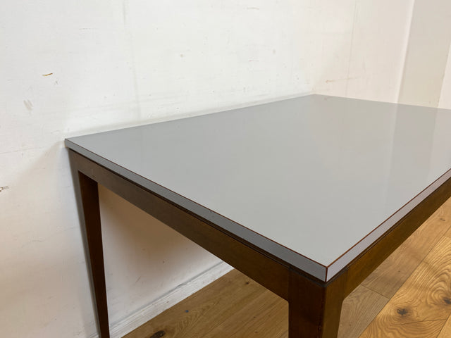 Stilvoller und sehr gut erhaltener Mid-Century Esstisch mit pflegeleichter Resopal Tischplatte I Tisch Esszimmertisch Küchentisch Kitchen Dining Table Vintage Retro 60er 70er I