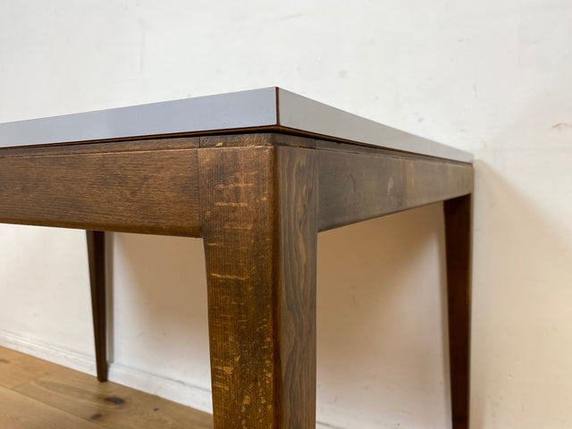 Stilvoller und sehr gut erhaltener Mid-Century Esstisch mit pflegeleichter Resopal Tischplatte I Tisch Esszimmertisch Küchentisch Kitchen Dining Table Vintage Retro 60er 70er I