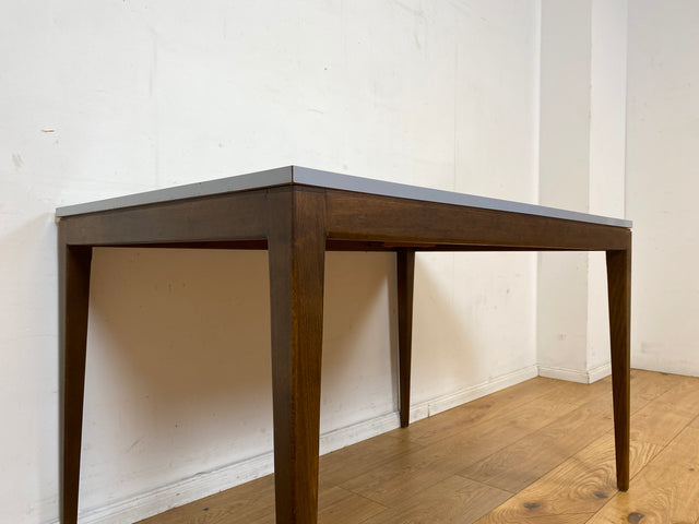 Stilvoller und sehr gut erhaltener Mid-Century Esstisch mit pflegeleichter Resopal Tischplatte I Tisch Esszimmertisch Küchentisch Kitchen Dining Table Vintage Retro 60er 70er I