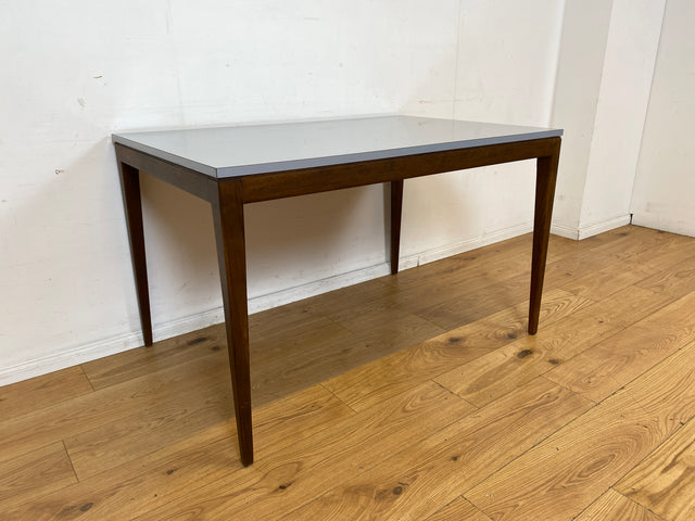 Stilvoller und sehr gut erhaltener Mid-Century Esstisch mit pflegeleichter Resopal Tischplatte I Tisch Esszimmertisch Küchentisch Kitchen Dining Table Vintage Retro 60er 70er I